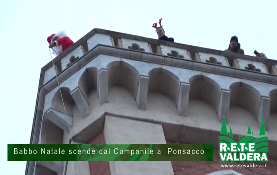 Photo of Il Babbo natale di Ponsacco che scende dal campanile